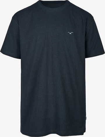 Cleptomanicx T-Shirt 'Ligull Boxy 2' in Blau: Vorderseite