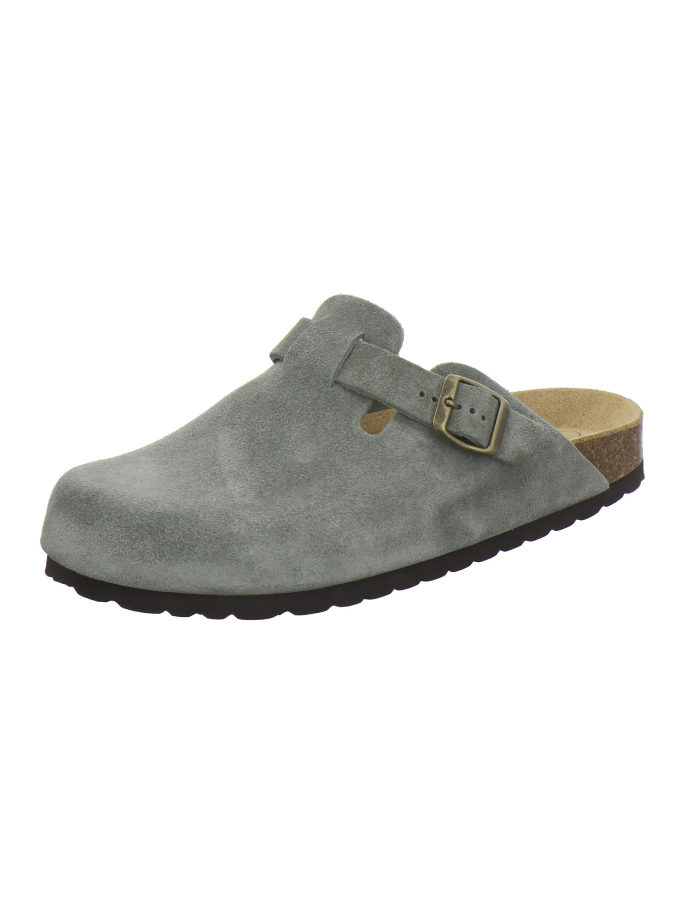 Clogs 'Clogs Herren olive Veloursleder' di AFS-Schuhe in verde: frontale