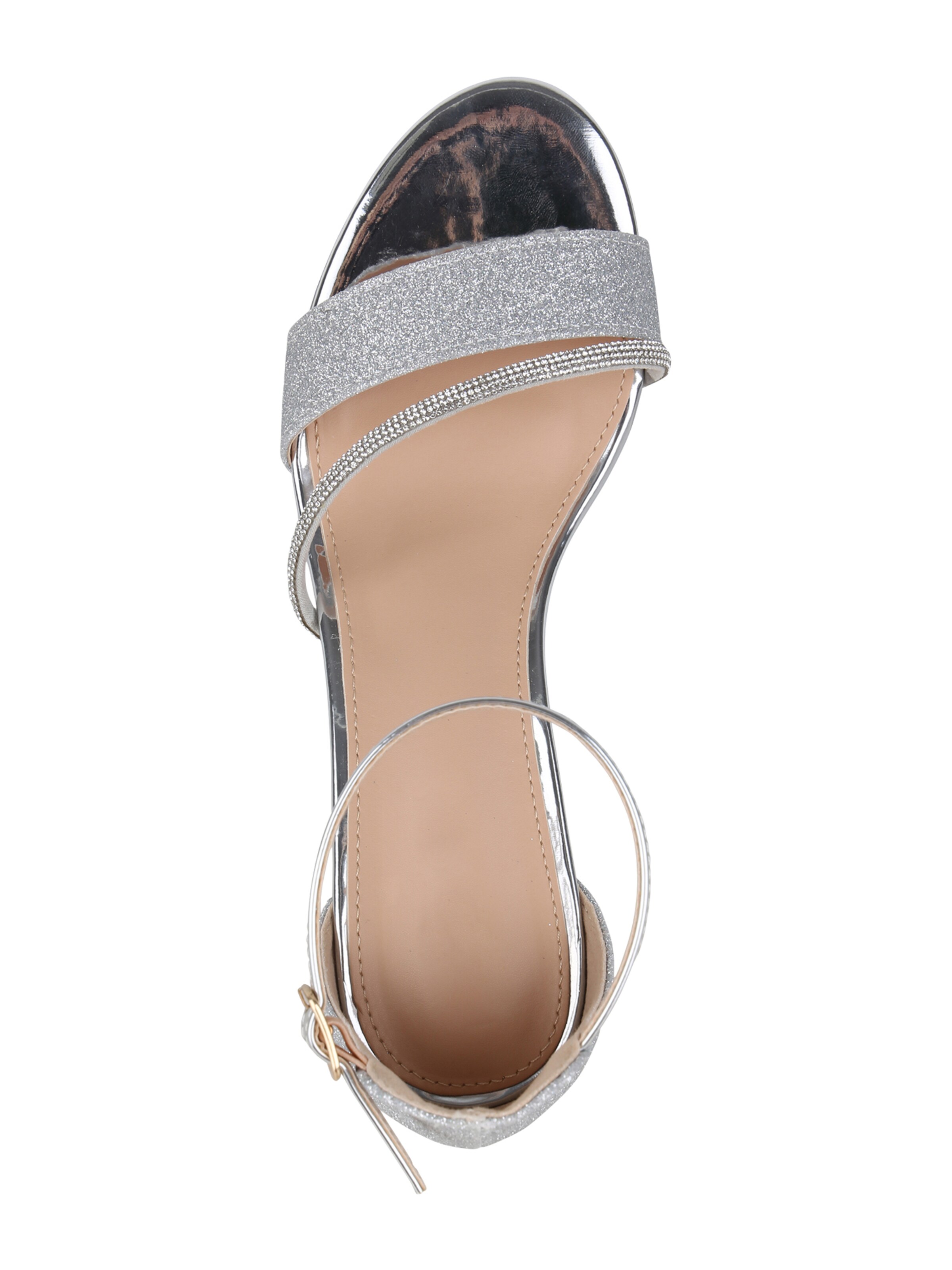 Sandalo con cinturino 'Celine' di Van Hill in argento