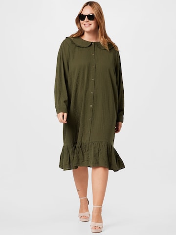 Zizzi Shirt Dress 'LARU' in Green