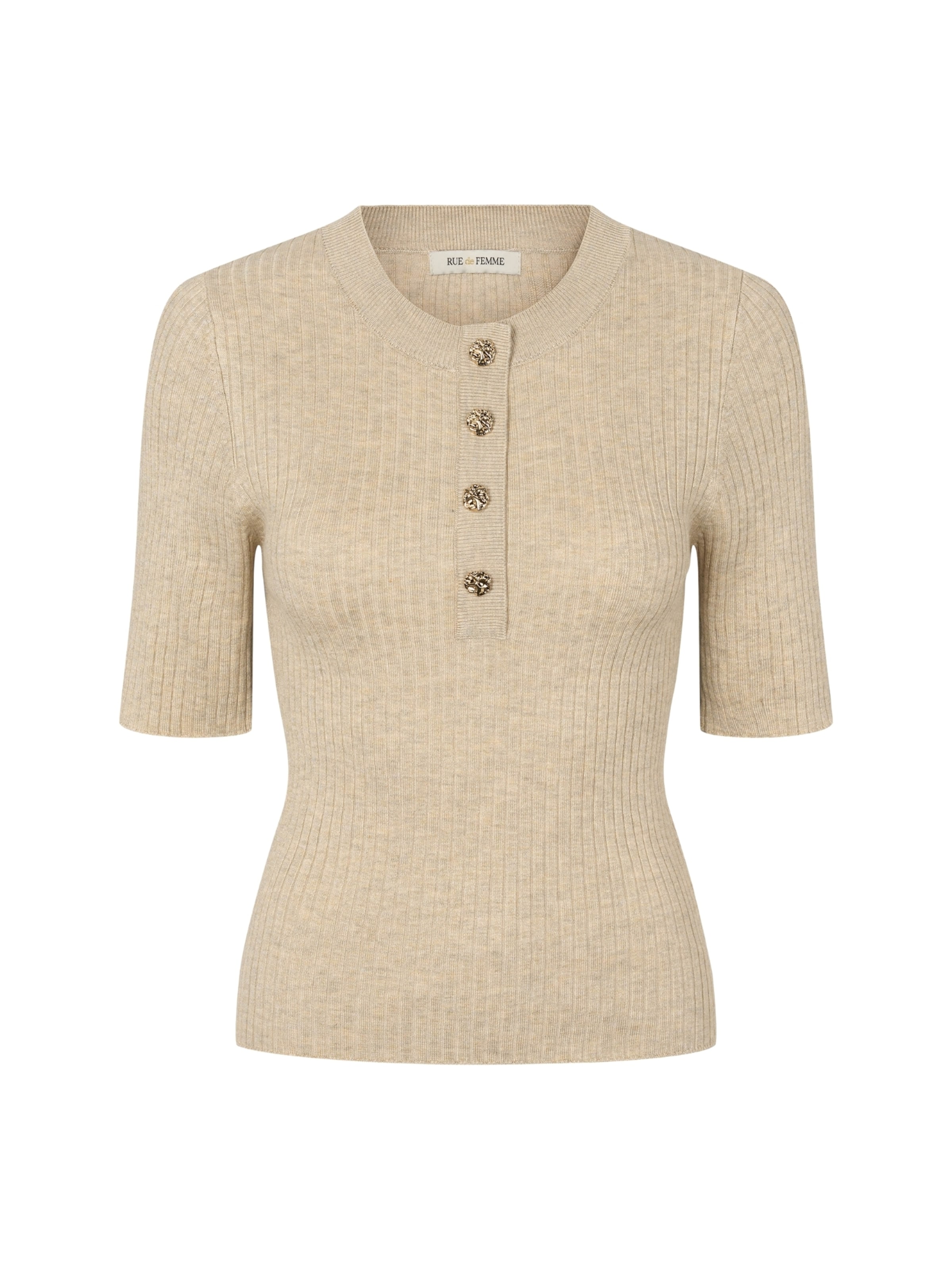 RUE de FEMME Trui ' 7493RDFFannec ' in Beige: voorkant