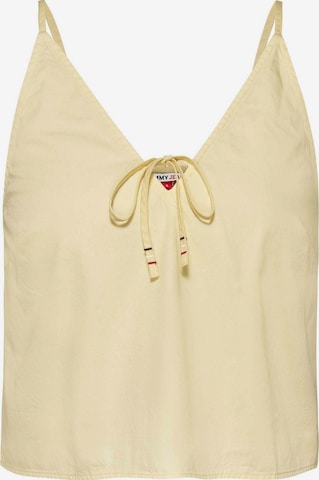 Tommy Jeans Top in Yellow: front