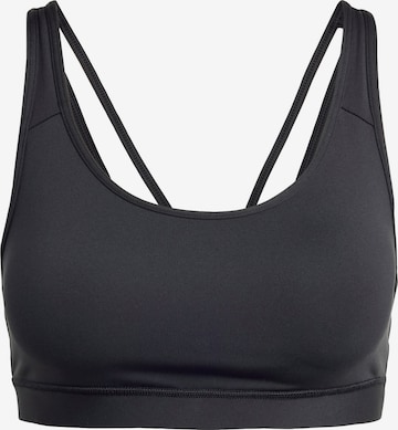 melns ADIDAS PERFORMANCE Bezvīļu Sporta krūšturis 'All Me Essentials': no priekšpuses