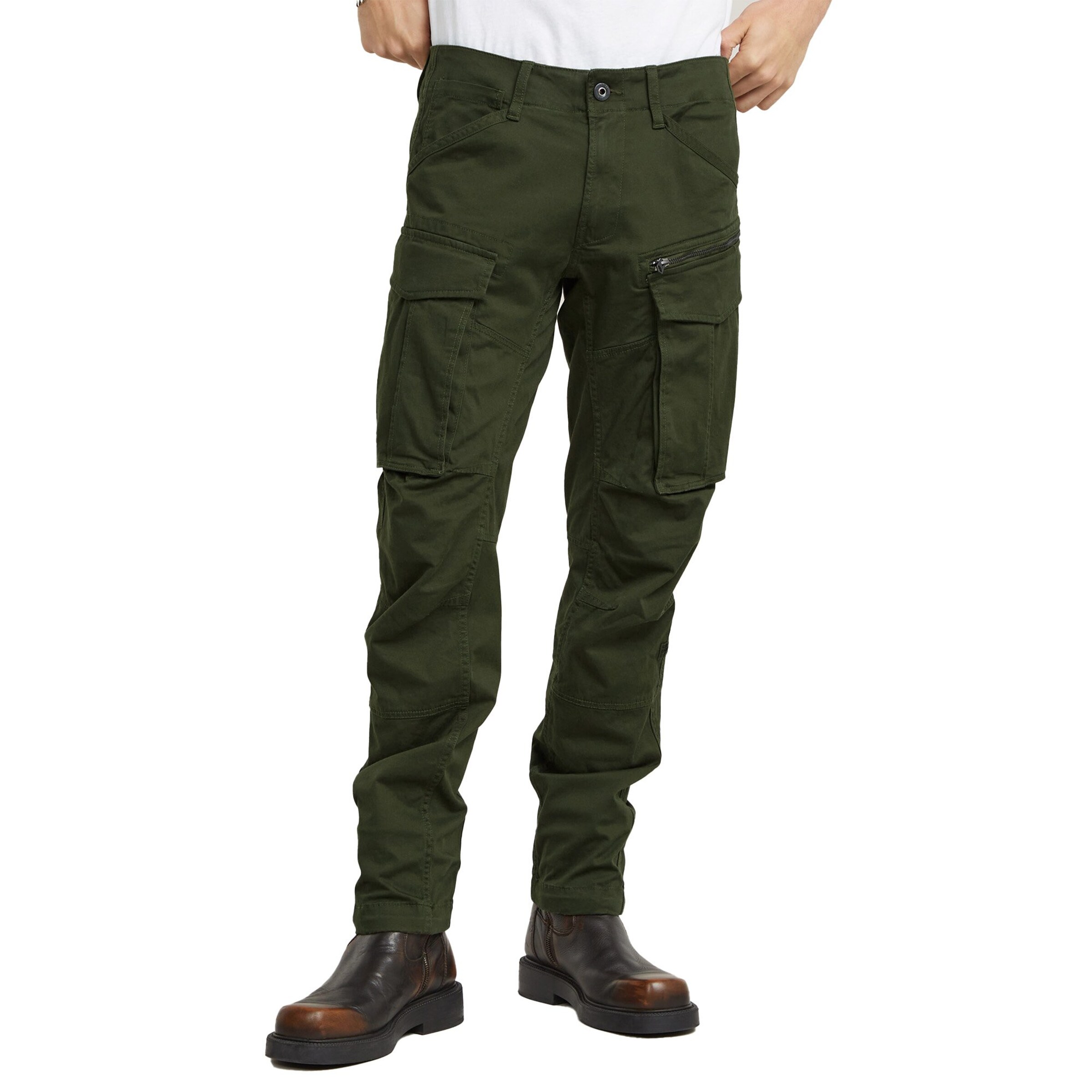 G-STAR Tapered Cargo trousers in Green: front