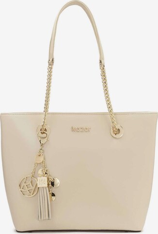 Kazar Shopper in Beige: front