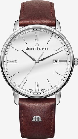 MAURICE LACROIX Analoguhr in Braun: front