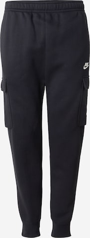 Pantaloni cargo 'CLUB FLEECE' di Nike Sportswear in nero: frontale