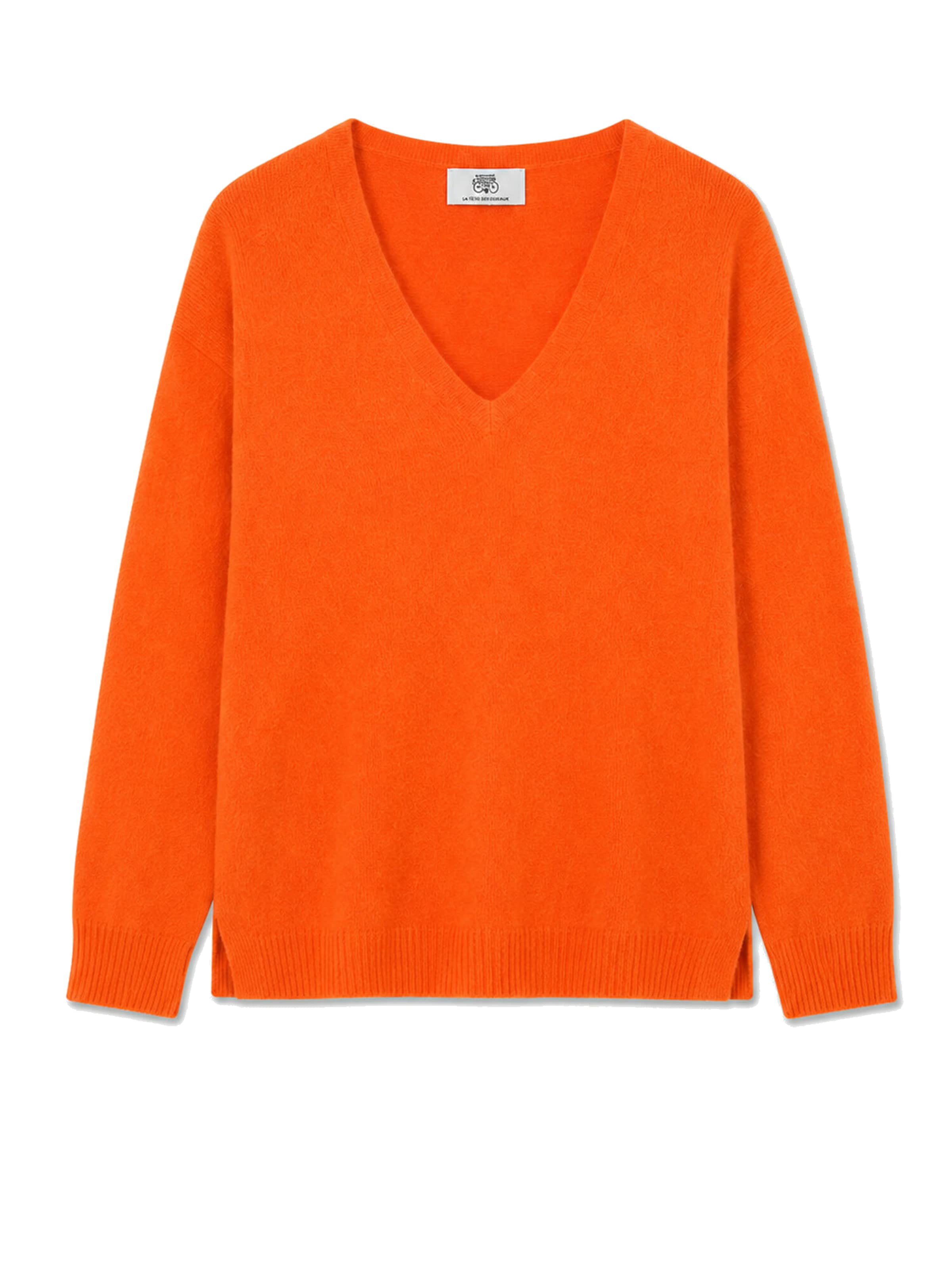 Le Temps Des Cerises Pullover in Orange: Vorderseite
