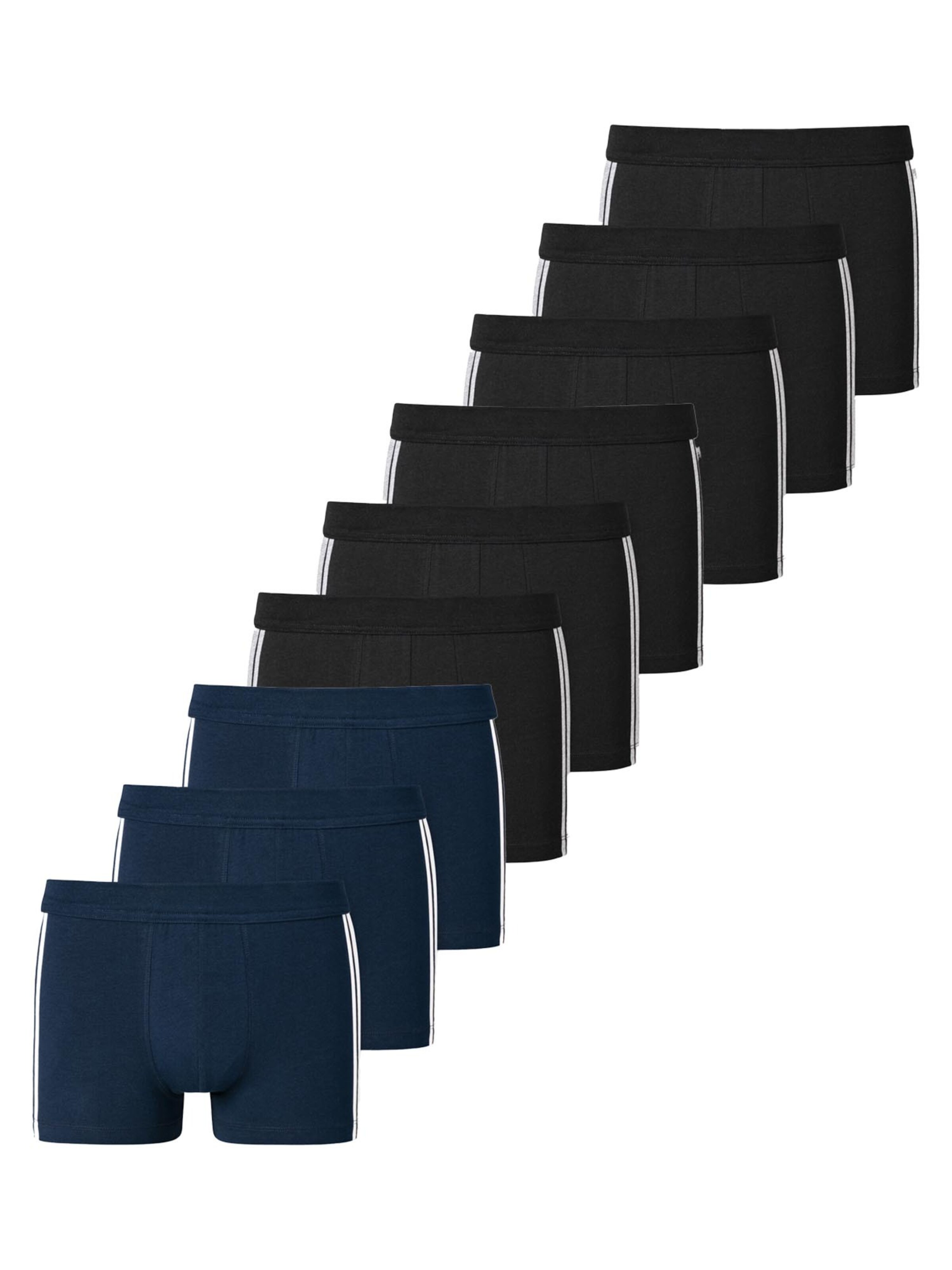 SCHIESSER Boxer shorts '95/5 Stretch - Organic Cotton' in mottled black, Item view