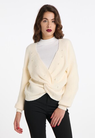 Pull-over 'Tylin' faina en blanc : devant