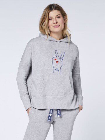 Oklahoma Jeans Sweatshirt in Grau: Vorderseite