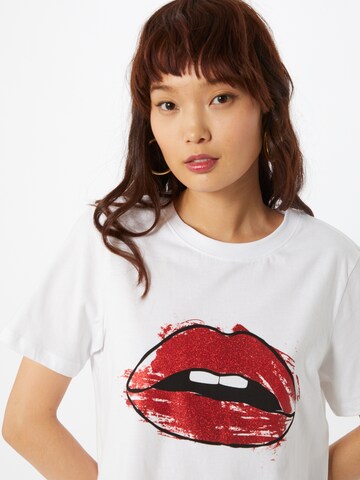 ONLY Shirt 'Lips' in Wit
