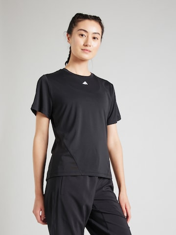 ADIDAS PERFORMANCE Funkcionalna majica 'Designed For Training' | črna barva: sprednja stran