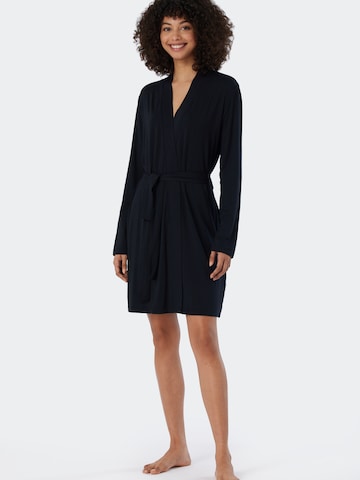 SCHIESSER Dressing gown ' Kimono ' in Black