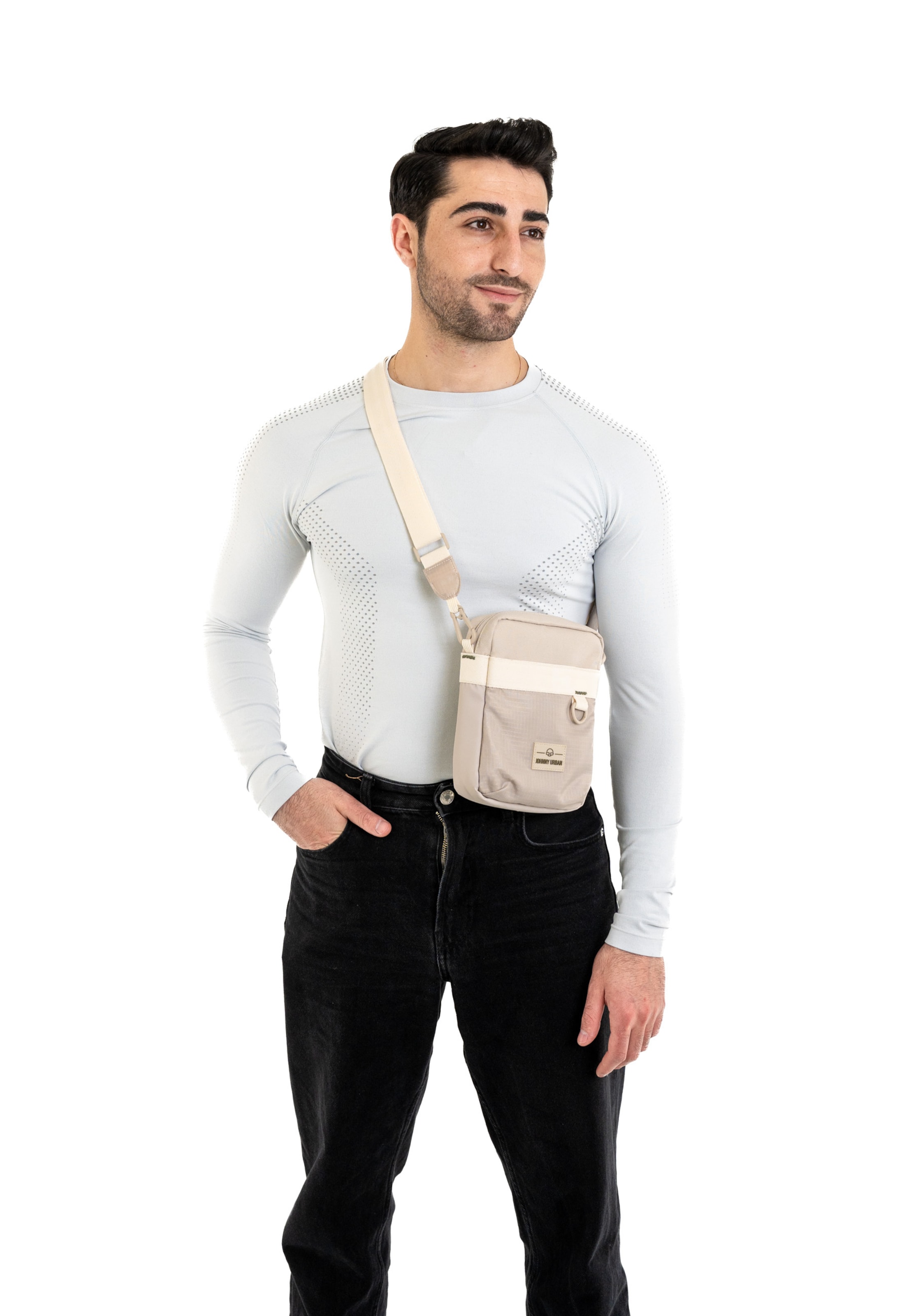 Johnny Urban Сумка через плечо в Бежевый: спереди