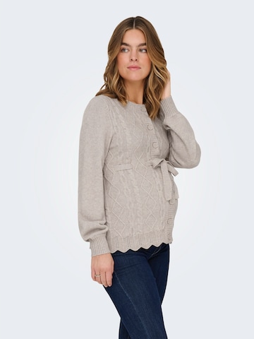 Only Maternity Knit cardigan 'OLMKALLU' in Grey: front