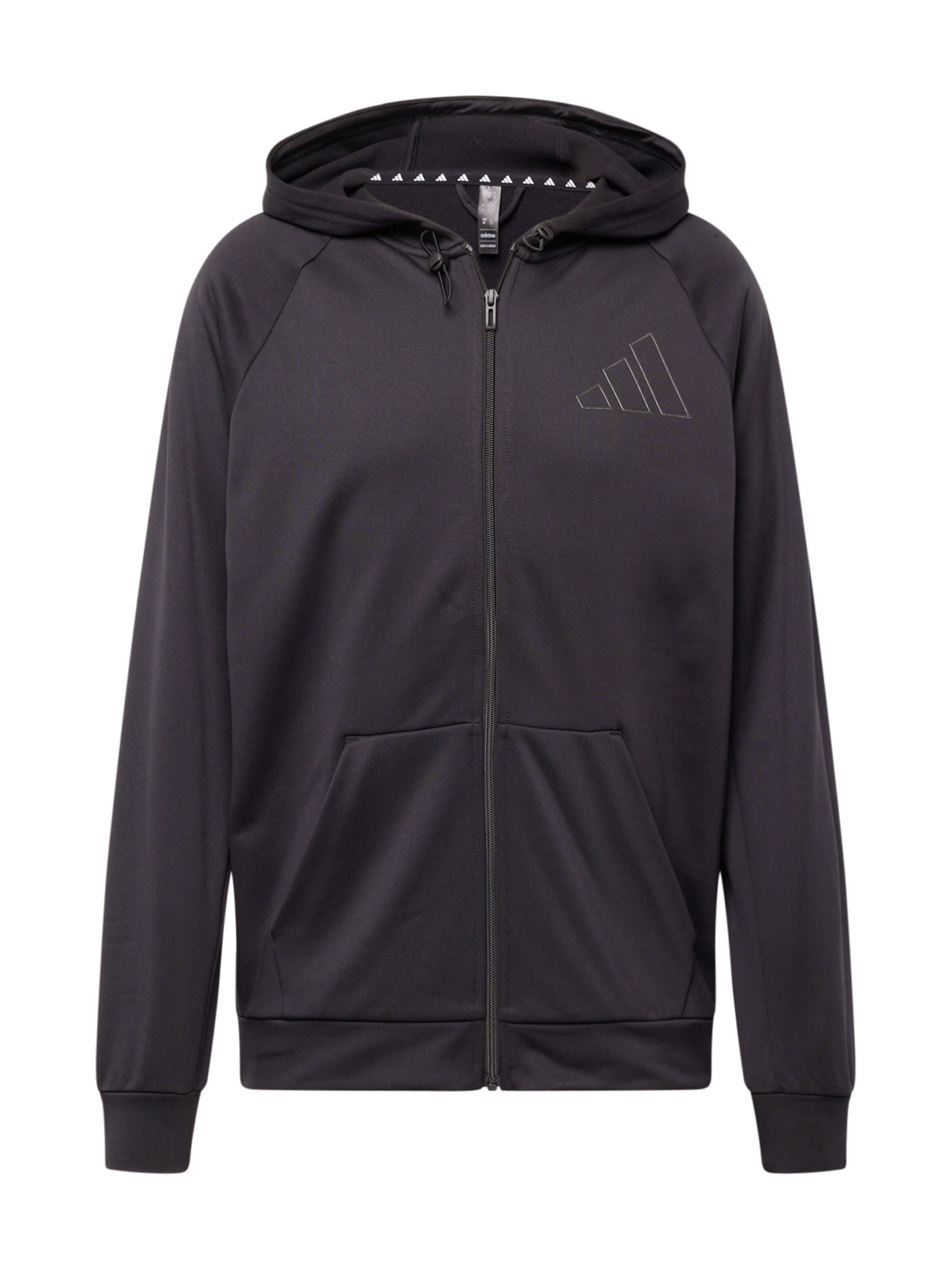 ADIDAS PERFORMANCE Training Jacket in Black: front