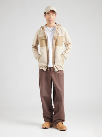 Giacca di pile funzionale 'Manukau' di VAUDE in beige