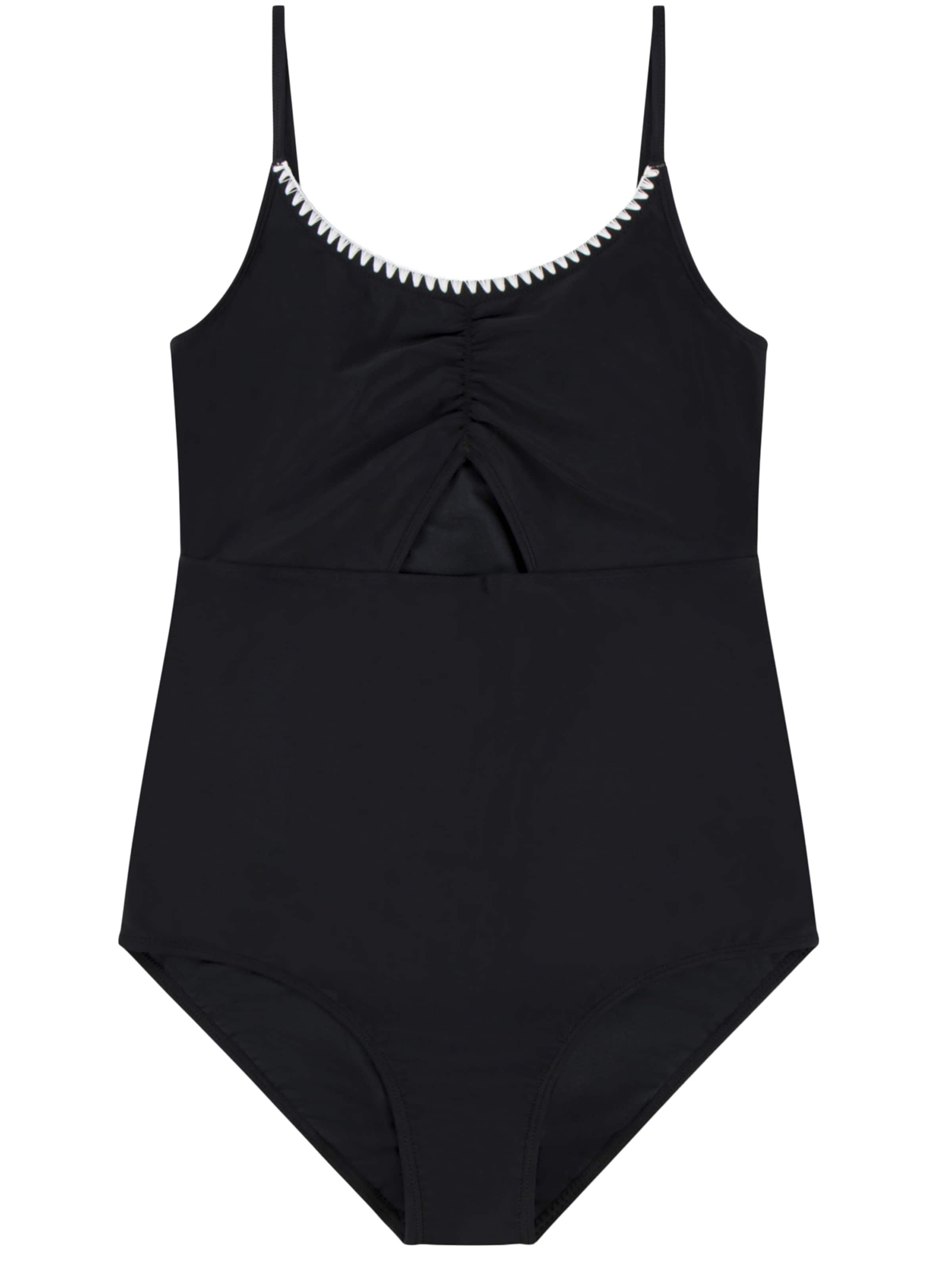 Abercrombie & Fitch Jednodielne plavky - Čierna: predná strana