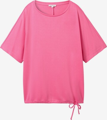 T-shirt TOM TAILOR en rose : devant