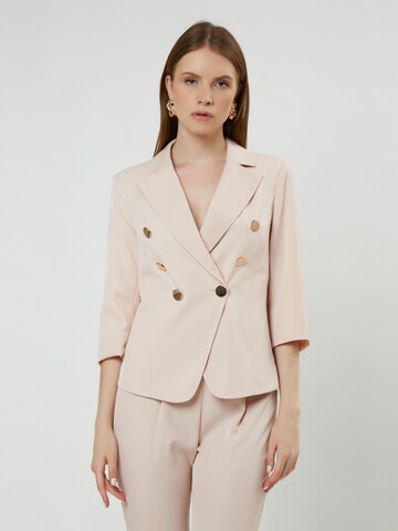 Influencer Blazers in Beige: voorkant