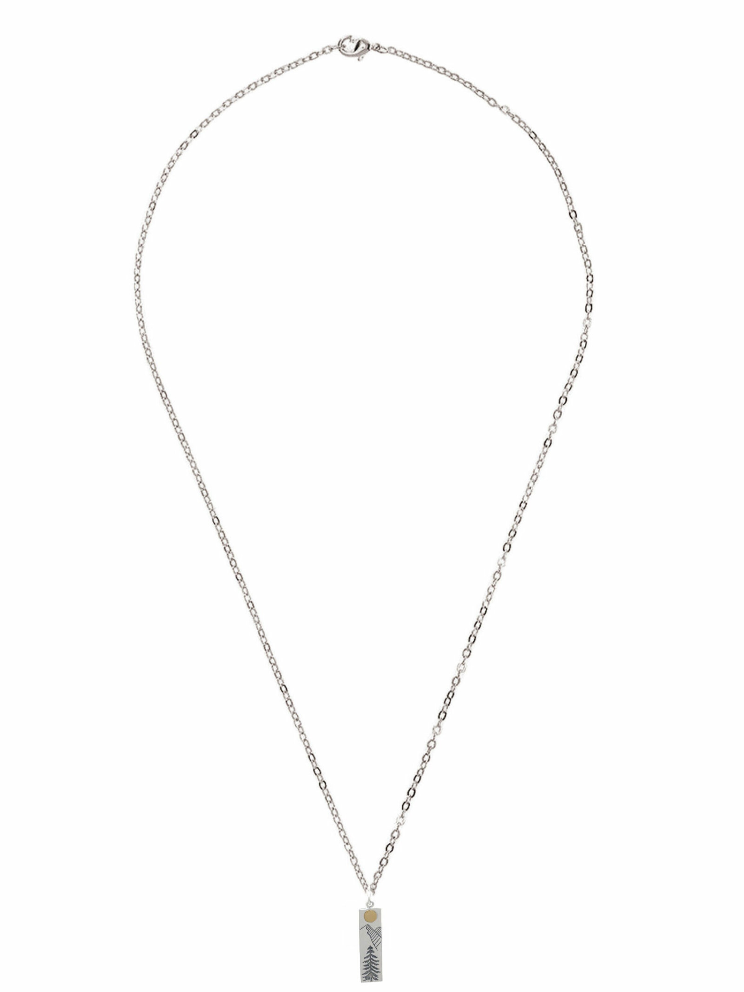 Gemshine Kette in Silber: Vorderseite