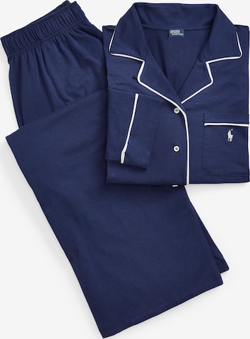 Polo Ralph Lauren - Pijama ' Long Sleeve Set ' en azul: frente