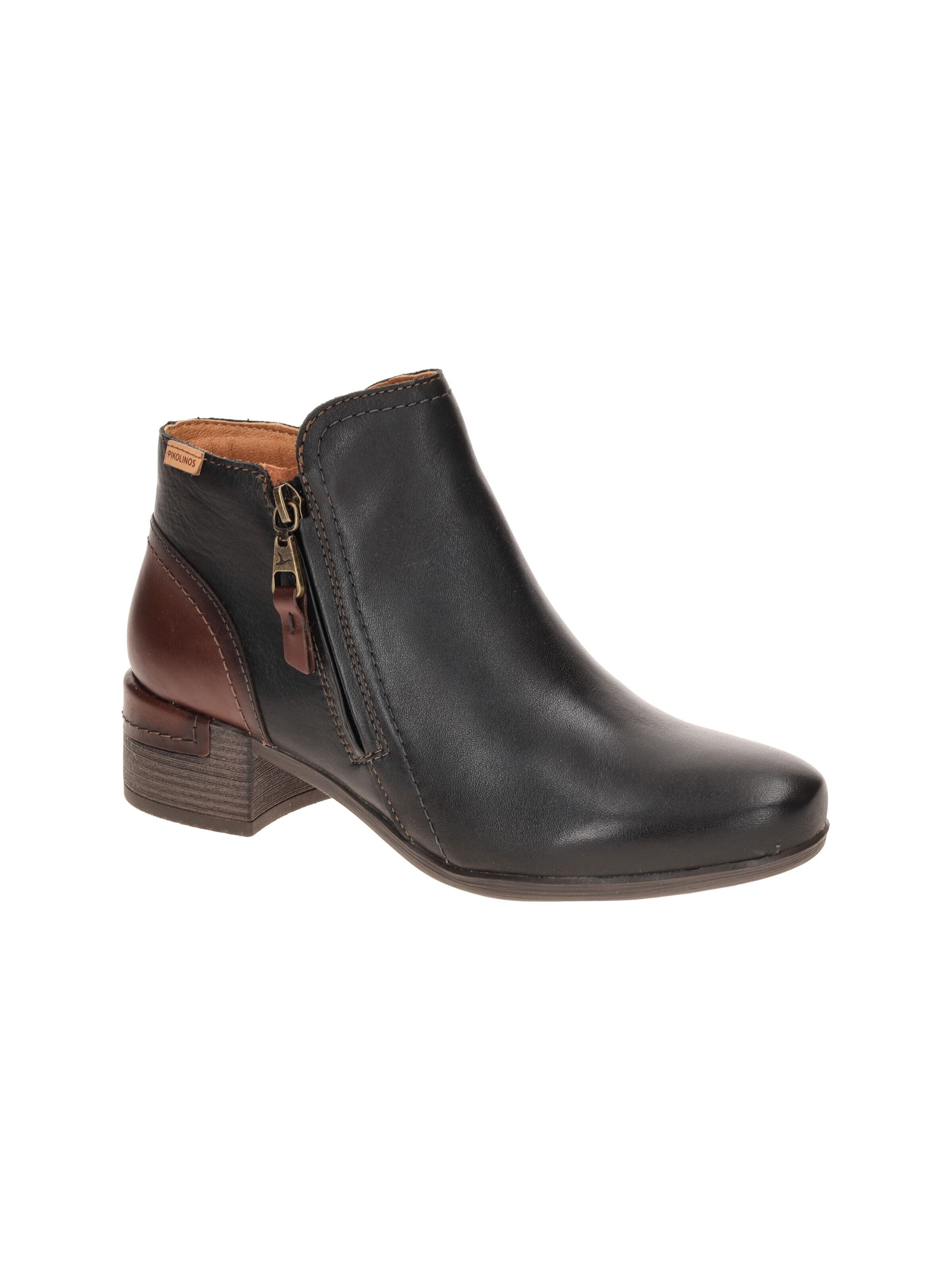 PIKOLINOS Boots 'Pikolinos Malaga Stiefelette schwarz W6W-8648' in Black: front