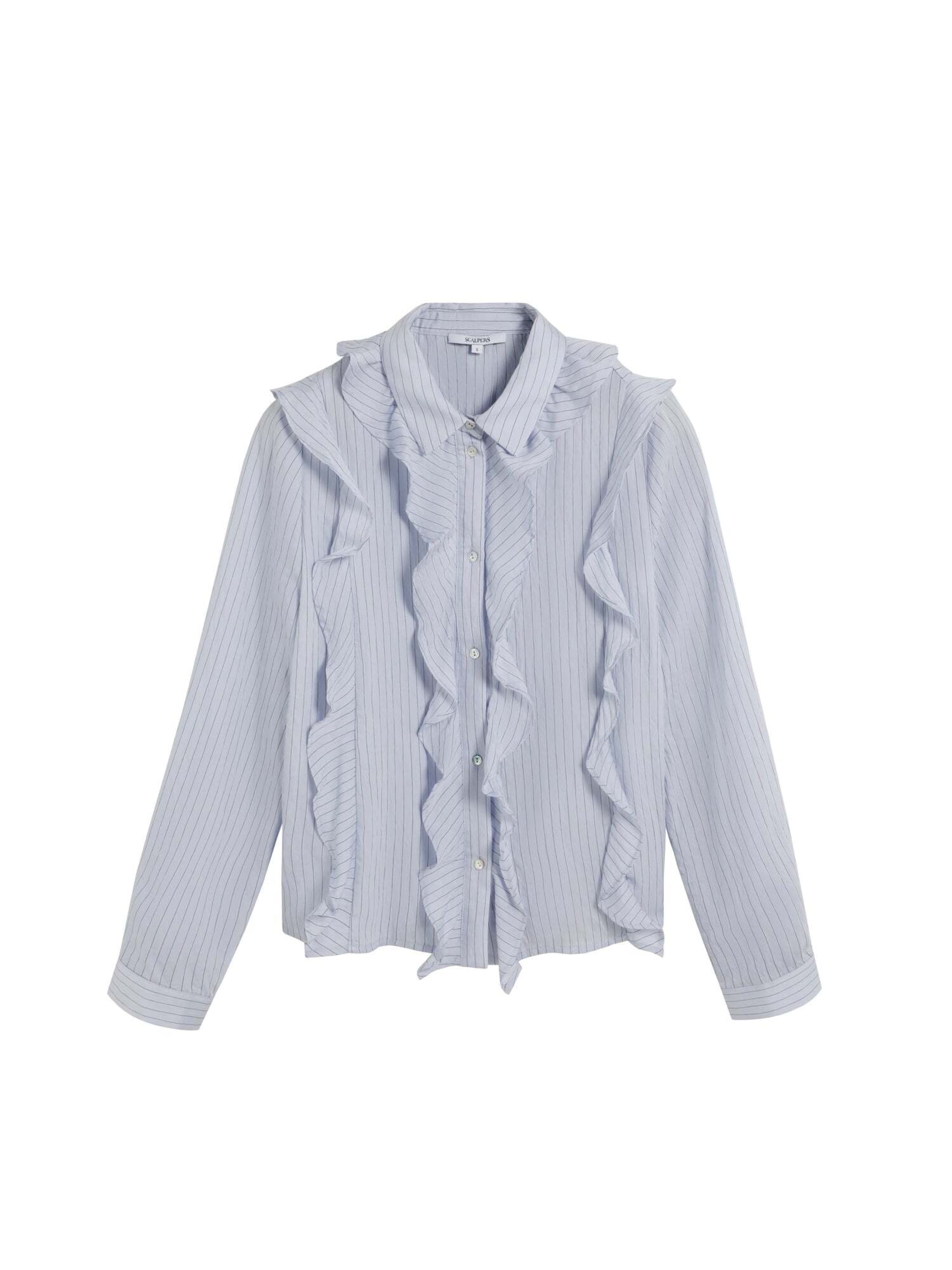 Scalpers Blouse in Blauw: voorkant