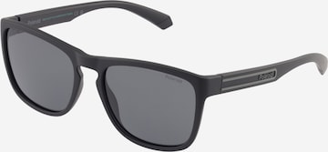 melns Polaroid Saulesbrilles: no priekšpuses