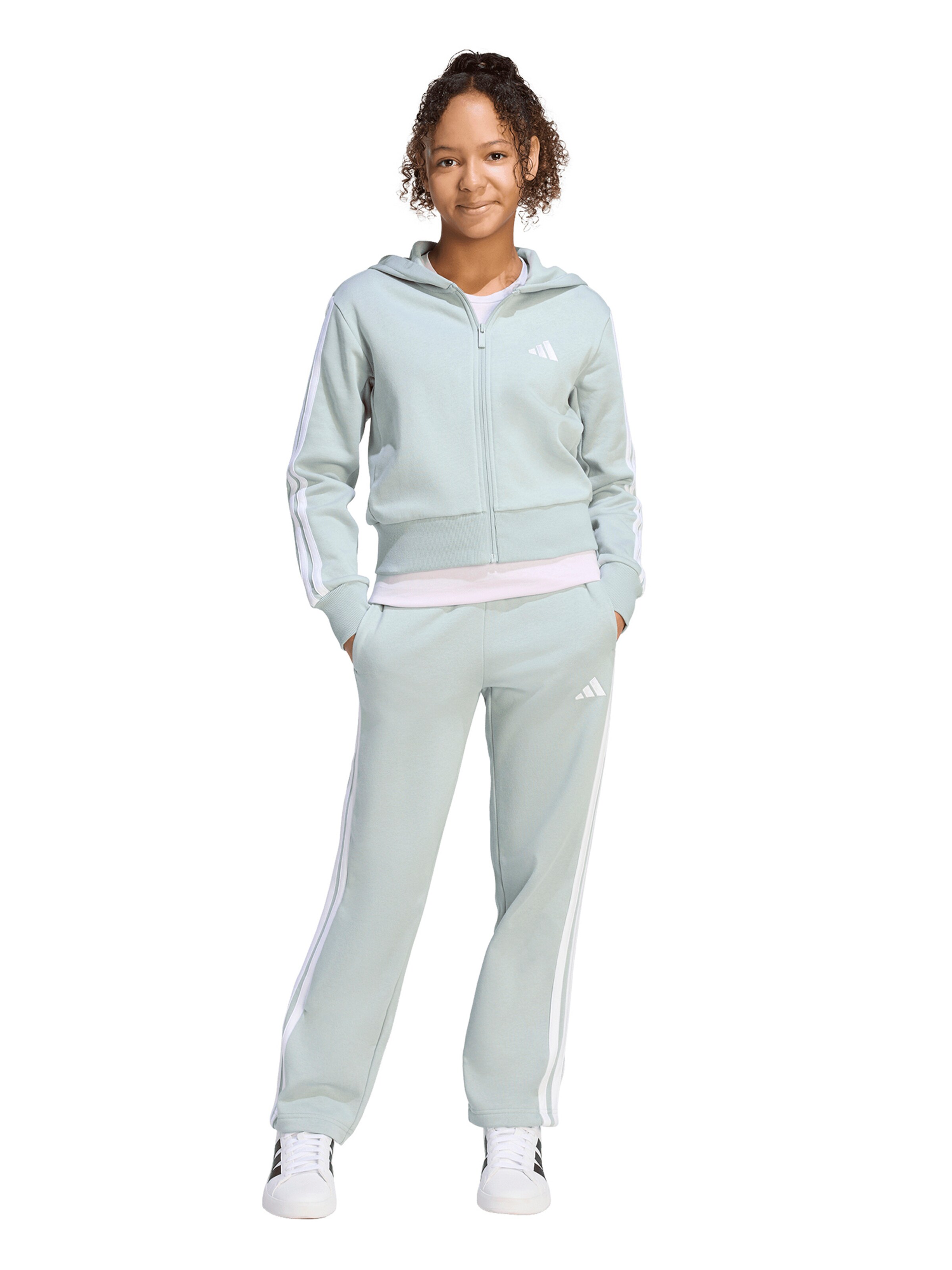 ADIDAS SPORTSWEAR Trainingspak in Wit: voorkant