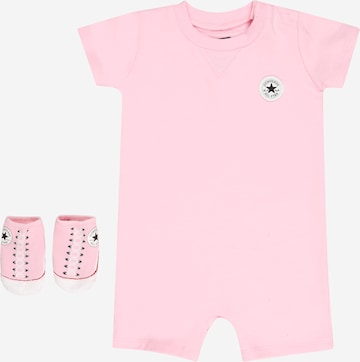 CONVERSE - Conjunto en rosa: frente