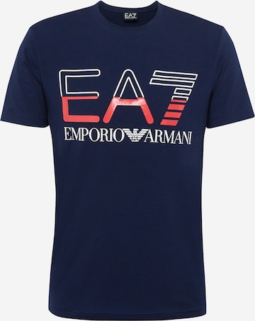 Maglietta di EA7 Emporio Armani in blu: frontale