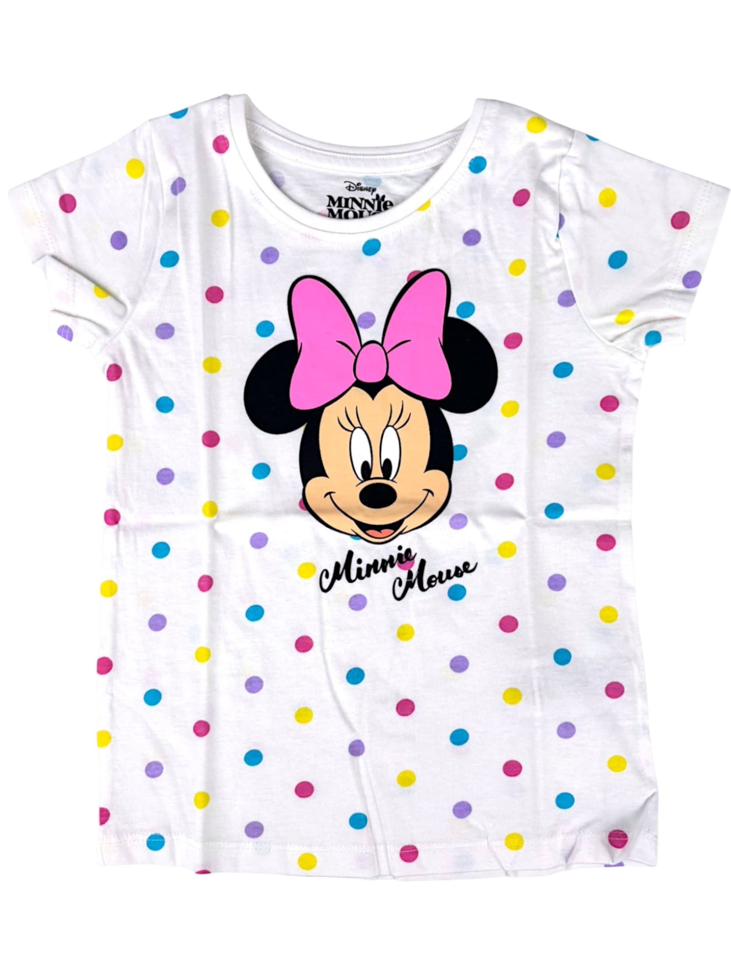 Disney Minnie Mouse Shirt 'Disney Minnie Mouse'‌‌‌‌‌ in Weiß: Vorderseite
