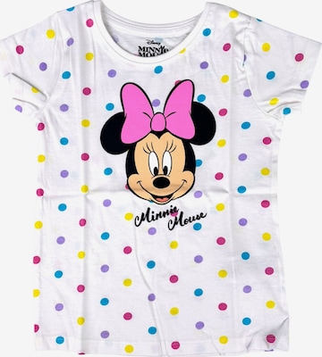 Disney Minnie Mouse Shirt 'Disney Minnie Mouse' in Weiß: Vorderseite