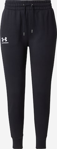 juoda UNDER ARMOUR Siaurėjantis Sportinės kelnės: priekis