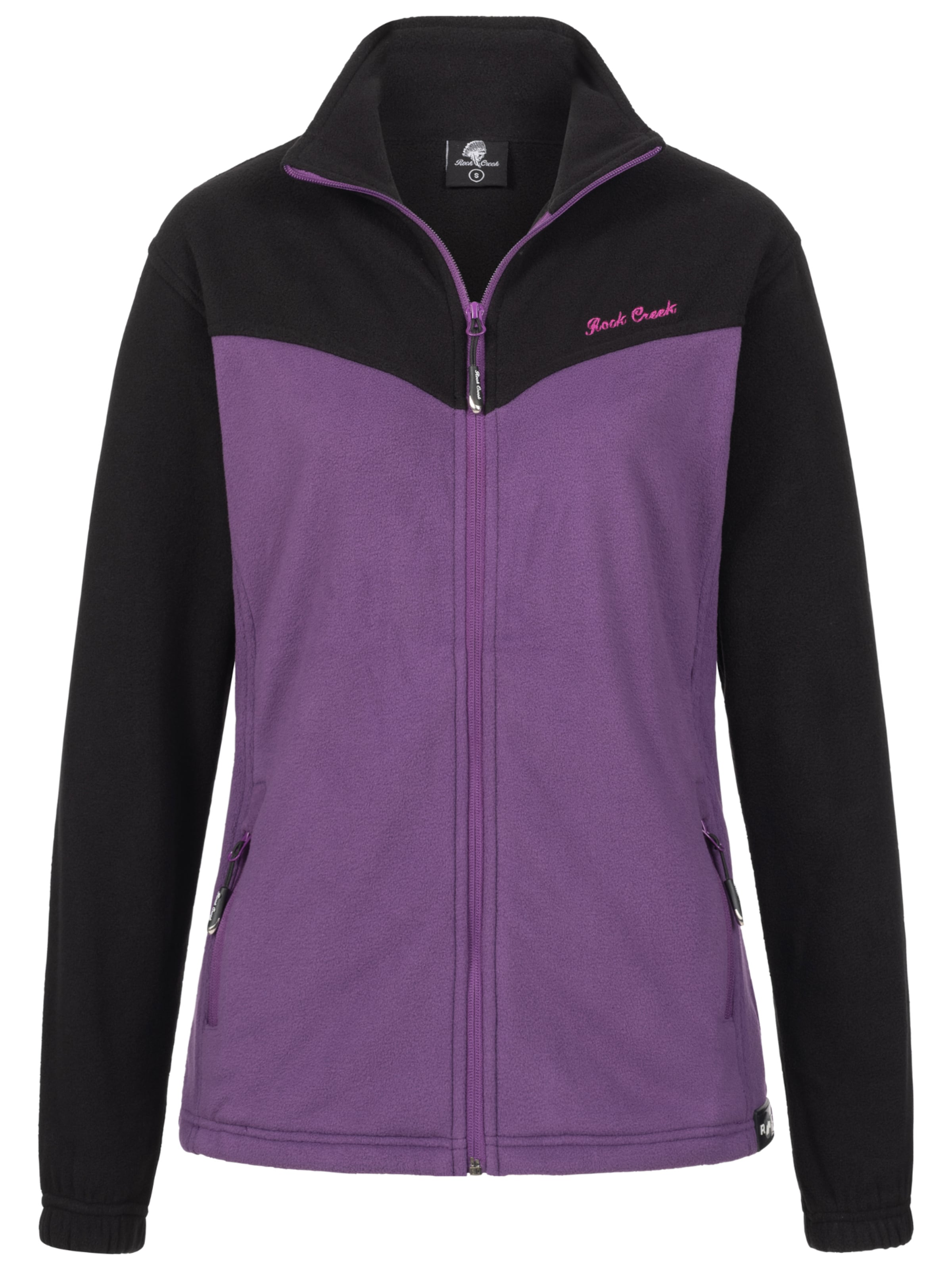 Rock Creek Fleecejacke in Lila: Vorderseite
