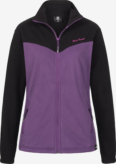 Rock Creek Fleecejacke in lila / schwarz, Produktansicht