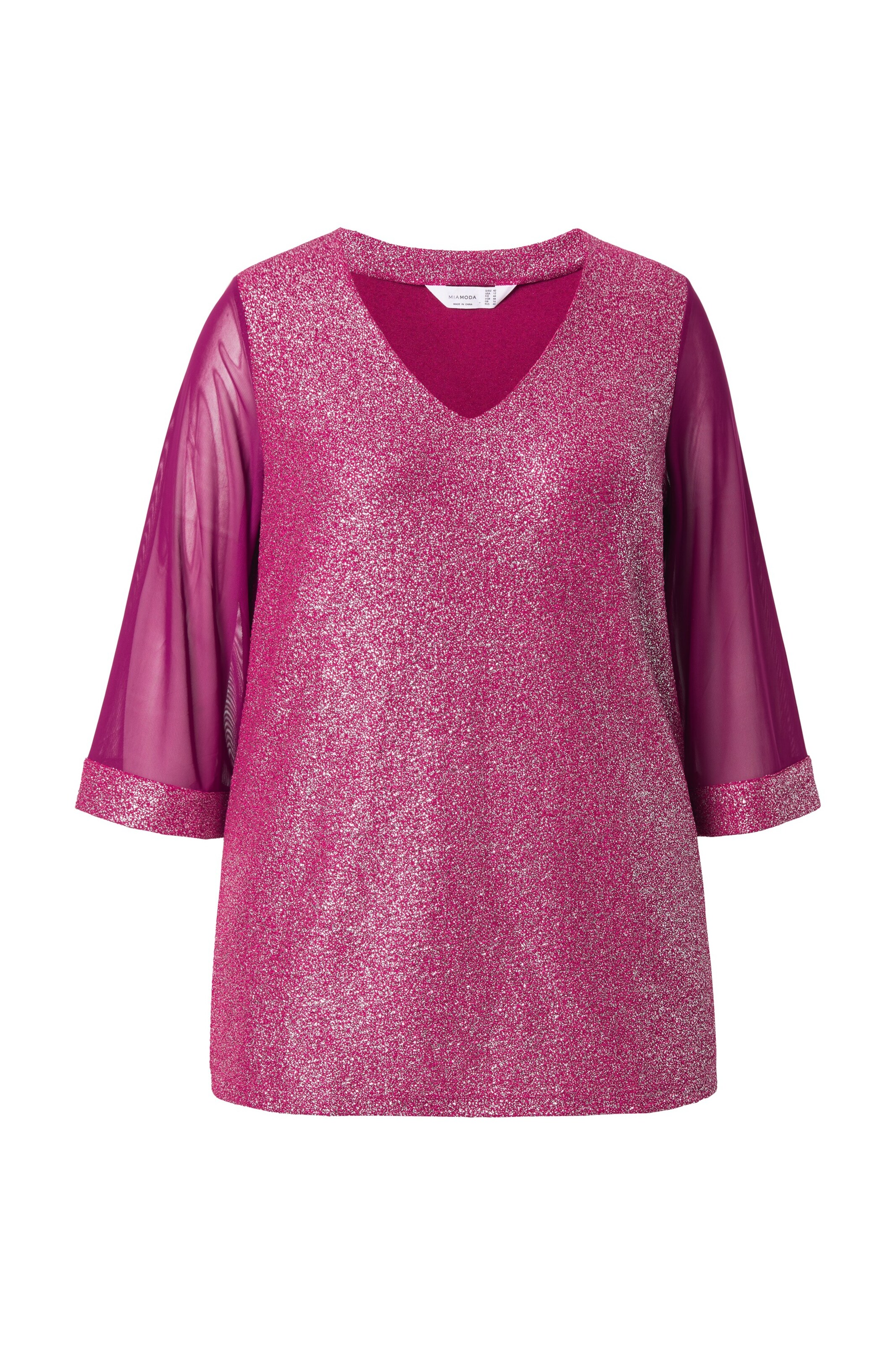 MIAMODA Shirt in Purple: front