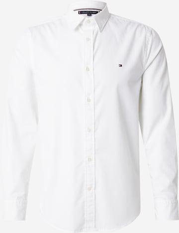 TOMMY HILFIGER Button Up Shirt in White: front