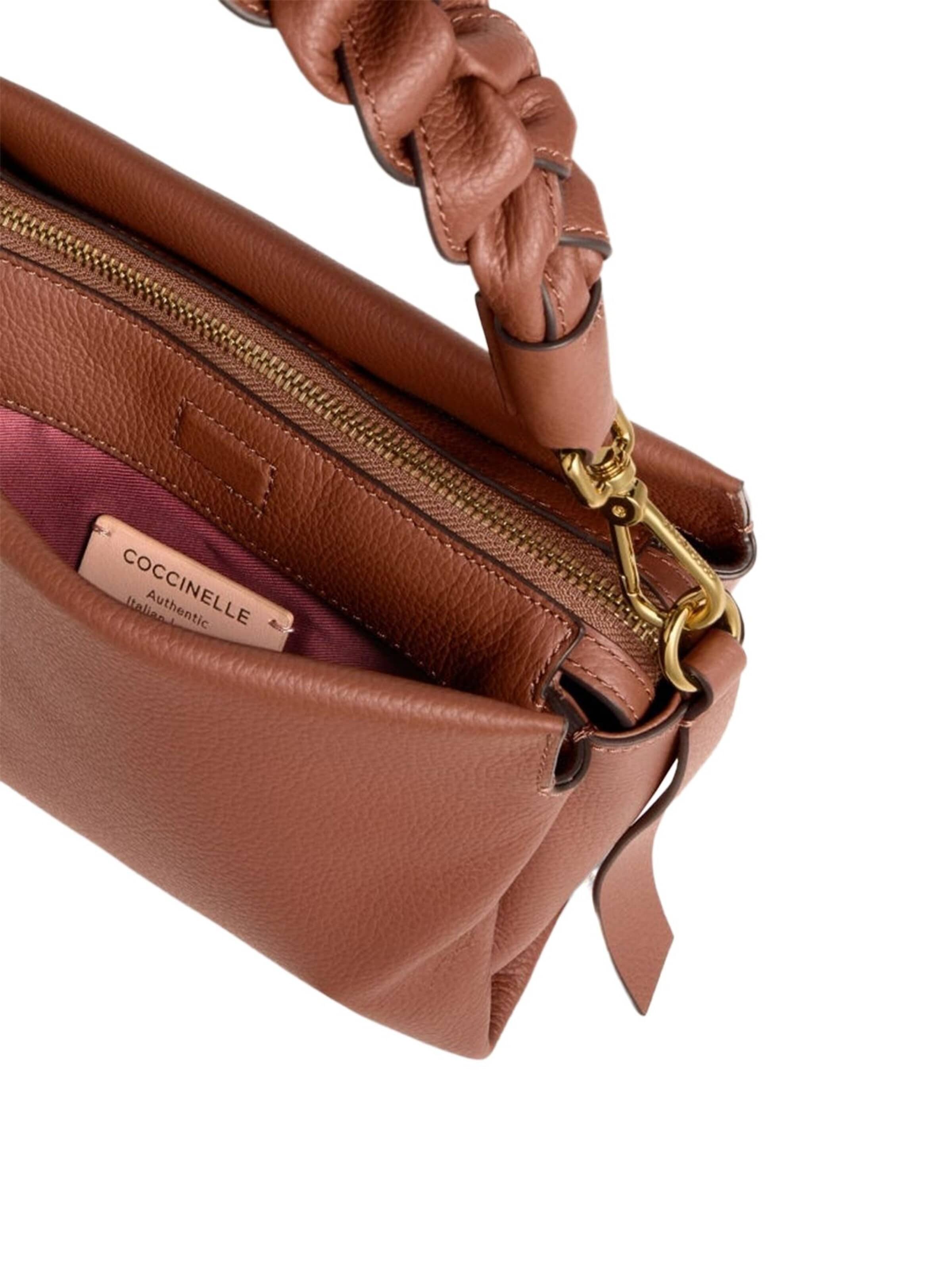 Coccinelle - Bolso de mano 'Boheme Grana Double Handbag Double Grainy Leather' en marrón