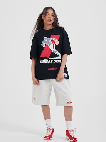 Wide Leg Pantalon AND1 en gris : devant