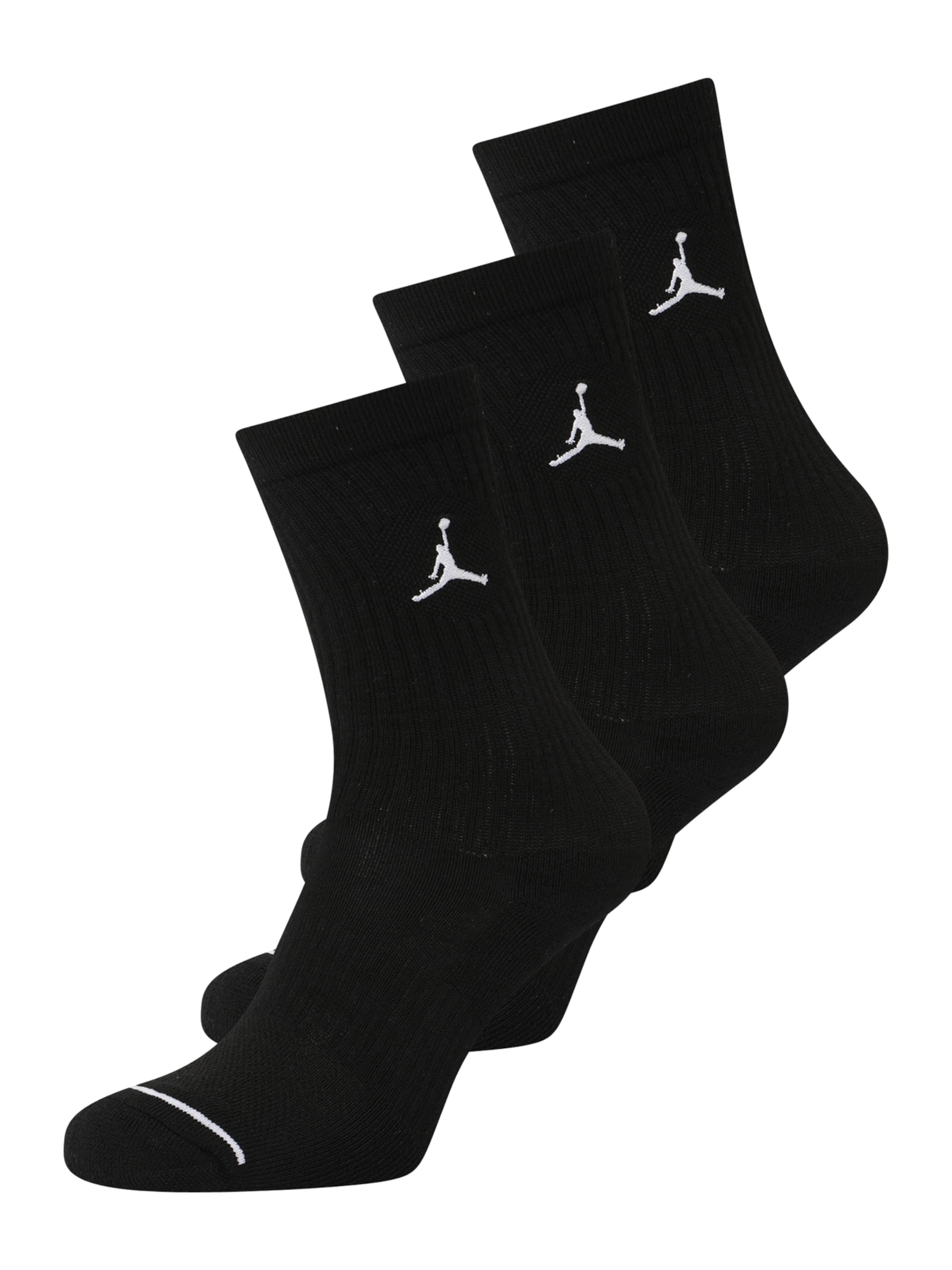 Chaussettes Jordan en noir : devant