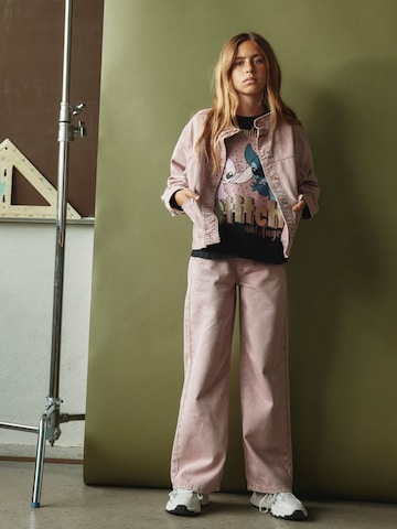 NAME IT Wide leg Jeans 'NKFRose' in Roze