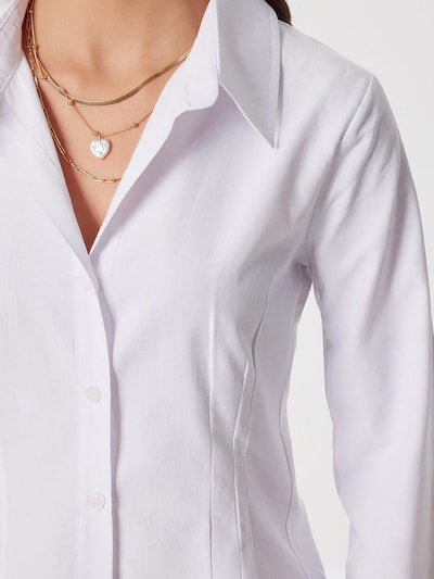Camicia da donna Happiness İstanbul di colore bianco, Visualizzazione prodotti