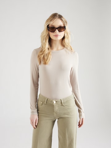 DRYKORN T-shirt 'BAJARI' i beige: framsida