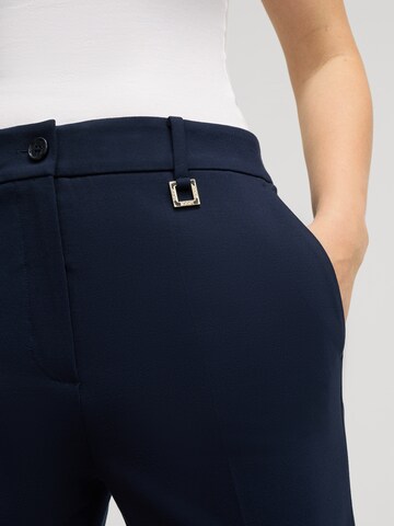JOOP! Slim fit Trousers with creases in Blue