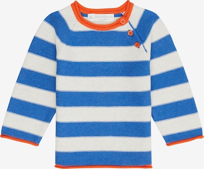 Sense Organics Sweter 'VICTOR' w kolorze niebieski / pomarańczowy / białym, Podgląd produktu