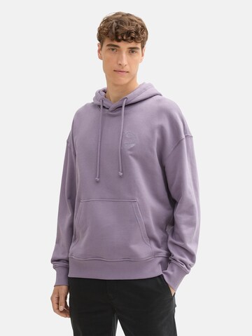 TOM TAILOR DENIM Sweatshirt in Purple: front