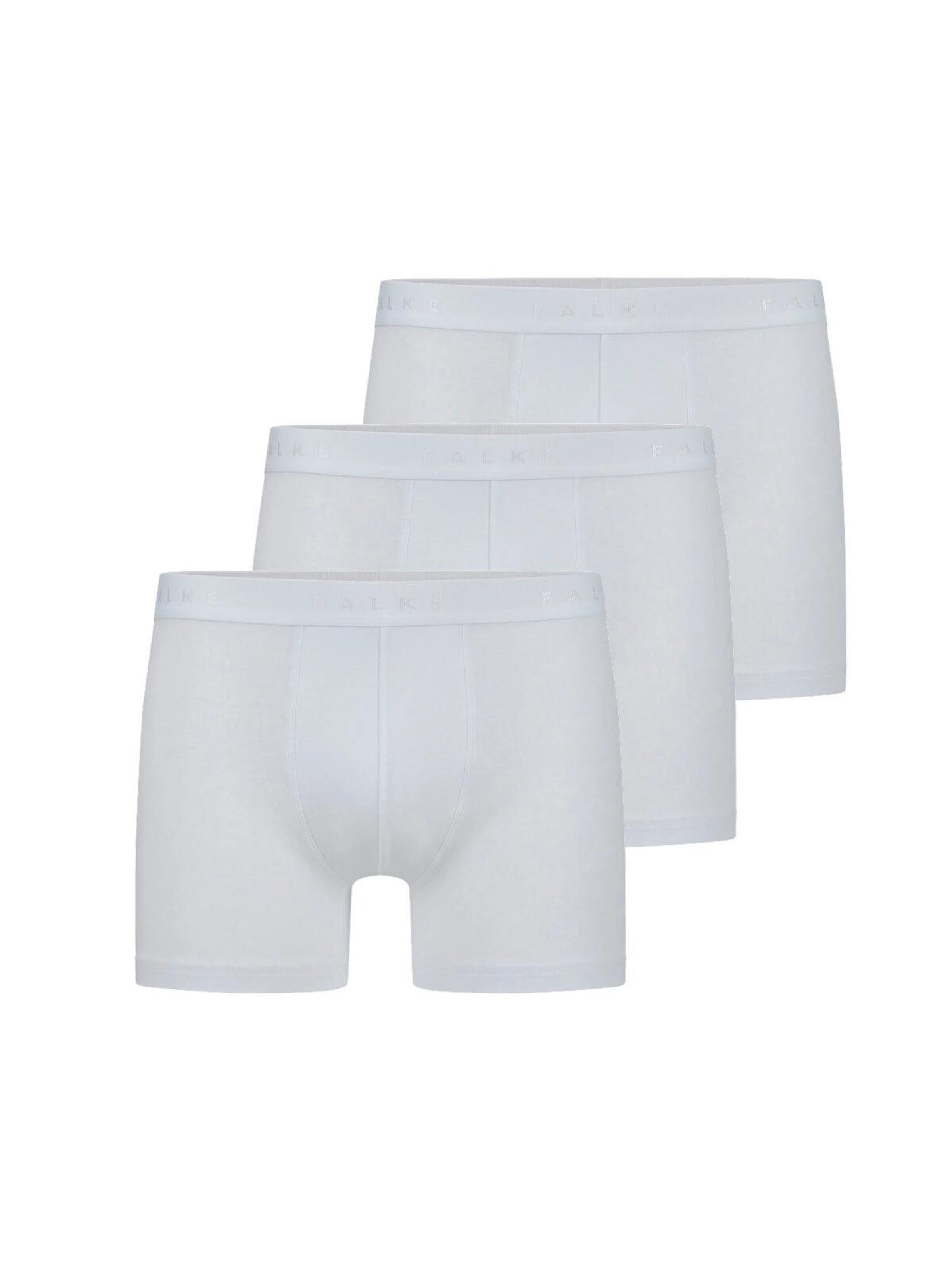 FALKE Boxershorts '3-Pack'‌‌‌‌‌‌‌ in Weiß: Vorderseite